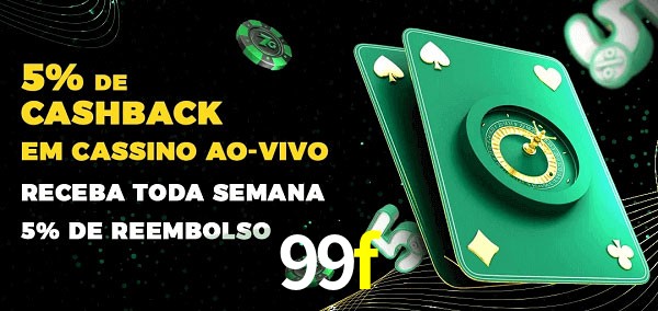 Promoções do cassino ao Vivo 99f